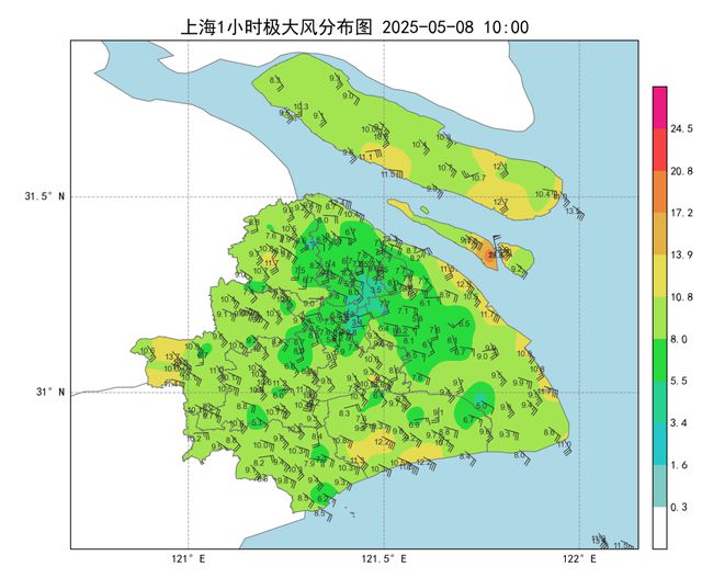 正在靠近上海！暴雨+强风+雷电...市区已经飘雨，今明上下班注意