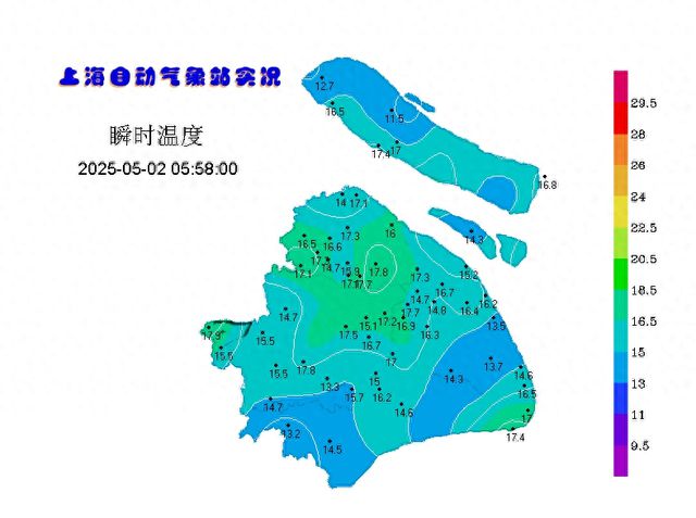 确认了：冷空气即将影响上海！先冲击32℃后再降至21℃，返程注意有雨
