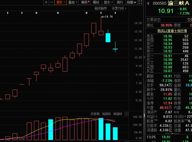 突发公告，600610，午后开盘直线跳水！