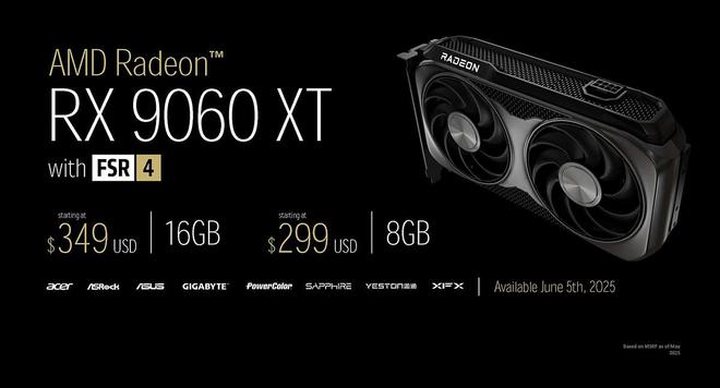 AMD回应RX 9060 XT 8GB版：大多数玩家仍以1080P打游戏