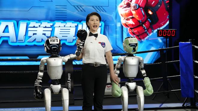 全球首个人形机器人格斗赛落幕：拳打脚踢你来我往 就是“大脑”还不好使