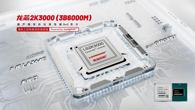 2025龙芯产品发布会：龙芯2K3000 / 3B6000M / 3C6000处理器正式发布