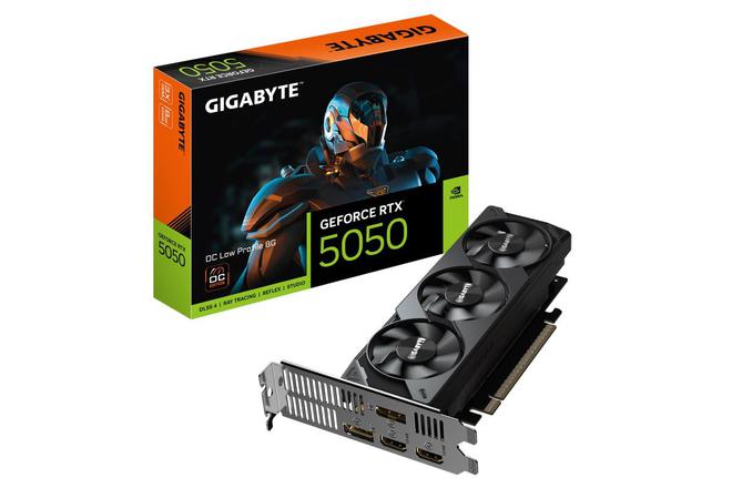 技嘉带来三款RTX 5050显卡，包括三风扇半高双槽设计