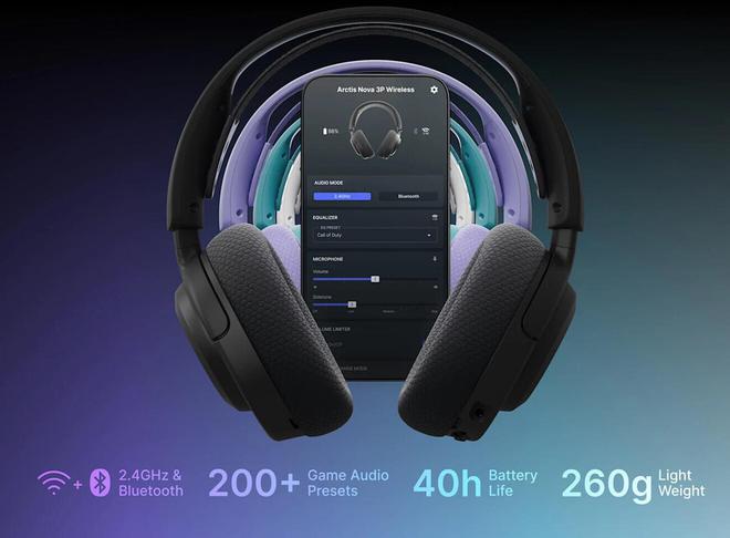 赛睿推出Arctis Nova 3无线耳机：四色可选，多平台支持，解锁360°空间音频