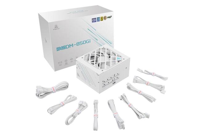 鑫谷为数智DM-850G电源新增白色款：125mm短机身+双金牌认证，首发价519元