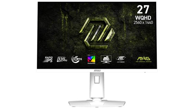 微星MAG 274QRFW X32白刃上架：2K@320Hz，0.5ms GTG，暂定价1699元