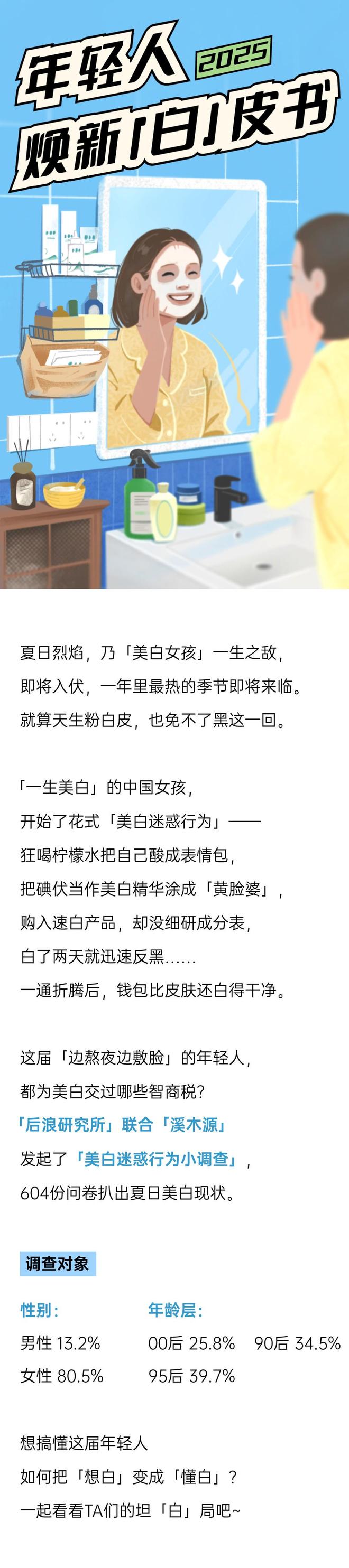 告别「烂脸式美白」，一生要白的中国女孩全面觉醒丨2025年轻人焕新「白」皮书